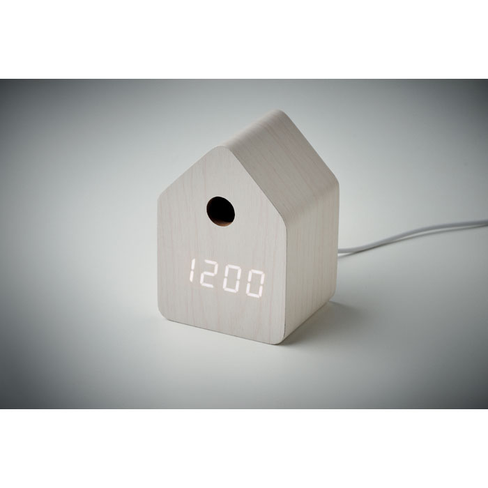 MDF cuckoo alarm clock Bianco item detail picture