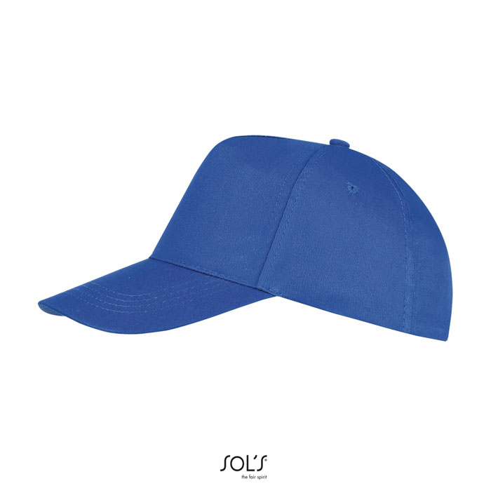 BUZZ FIVE PANEL CAP Blu Royal item picture side