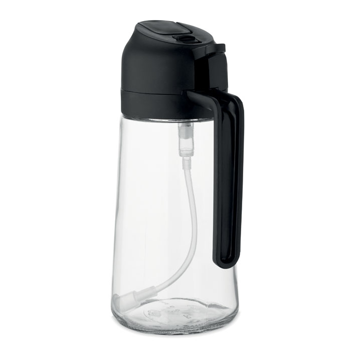 Oliera e spruzzatore in vetro Nero item picture open