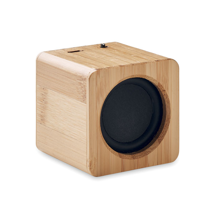 Speaker in bamboo wood item picture top