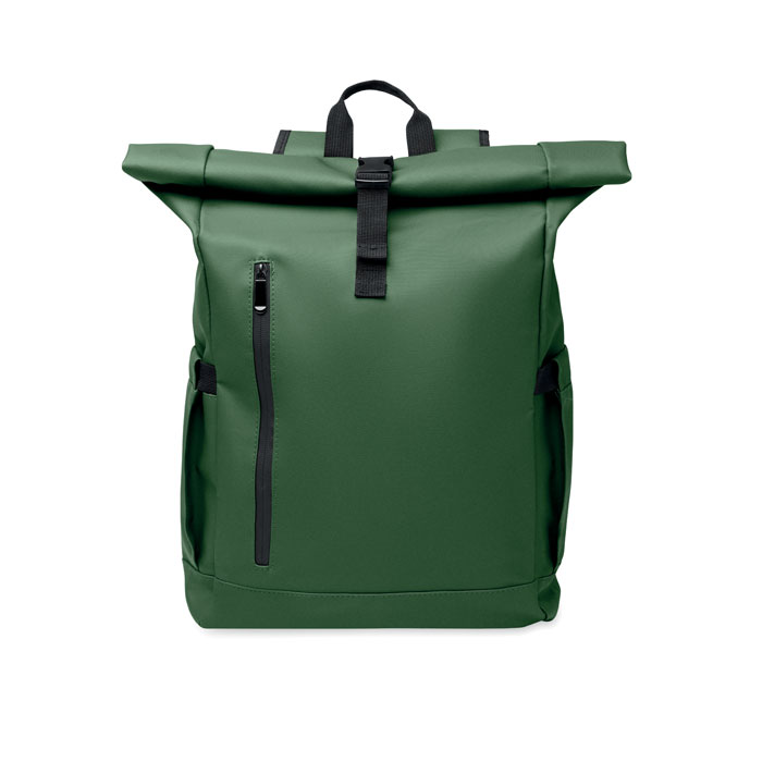 Zaino Rolltop per laptop 600D Verde Scuro item picture top