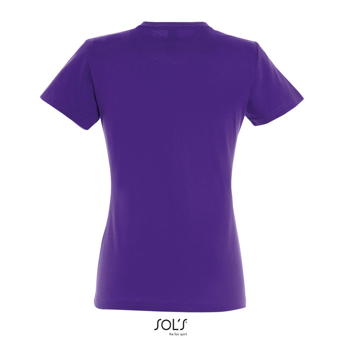 IMPERIAL WOMEN T-Shirt 190g Viola Scuro item picture back