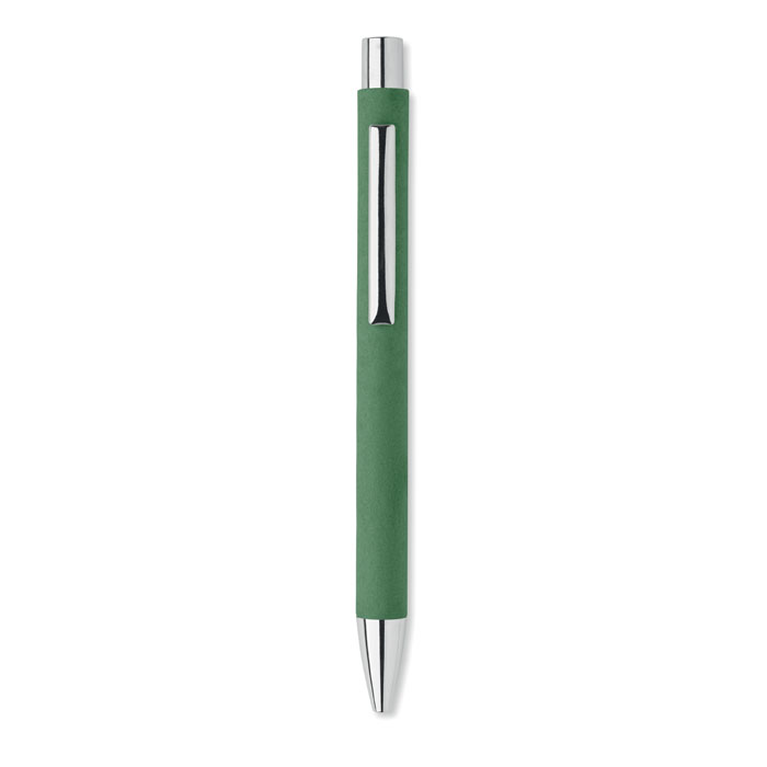 Recycled paper push ball pen Verde item picture back