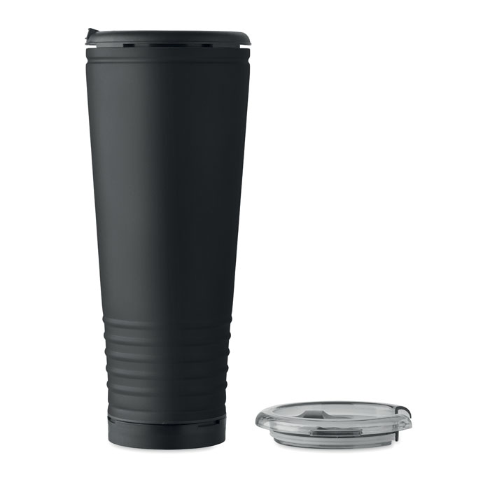 Bicchiere doppio strato 700 ml Nero item picture back