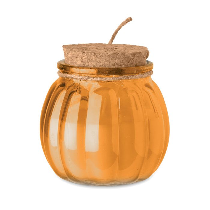 Candela vegetale vaniglia Arancio item picture back