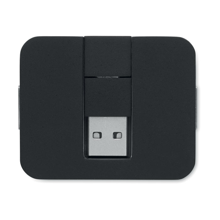 Hub USB a 4 porte Nero item picture top