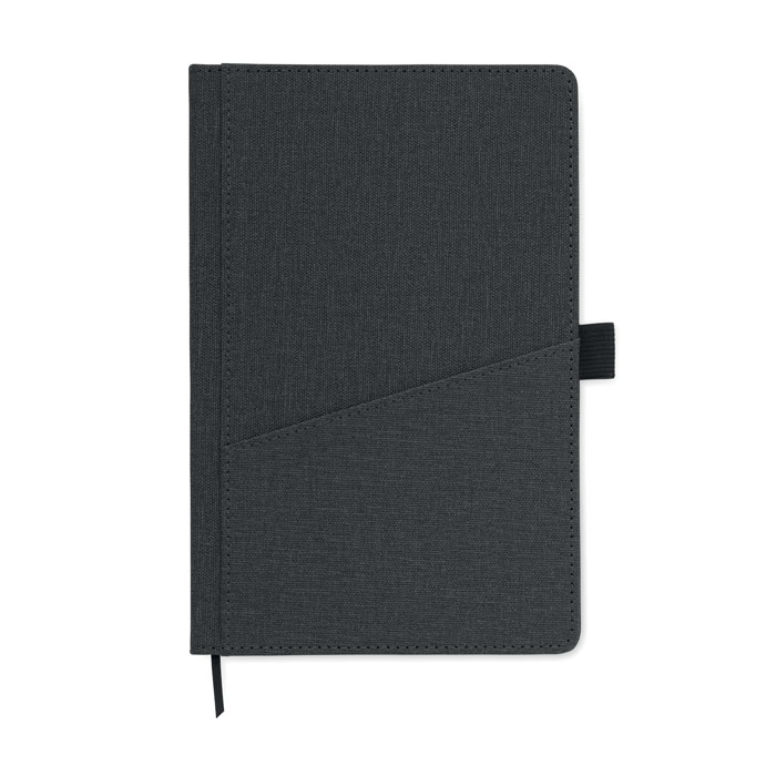 Notebook A5 in PU Nero item picture open