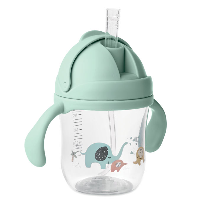 Baby sippy cup in Tritan. Verde Menta item picture back