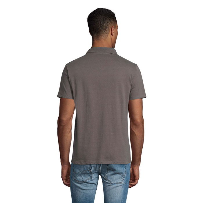 PRESCOTT MEN POLO SHIRT 170 Grigio Scuro item picture back