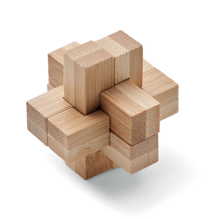 Bamboo brain teaser puzzle Legno item picture front