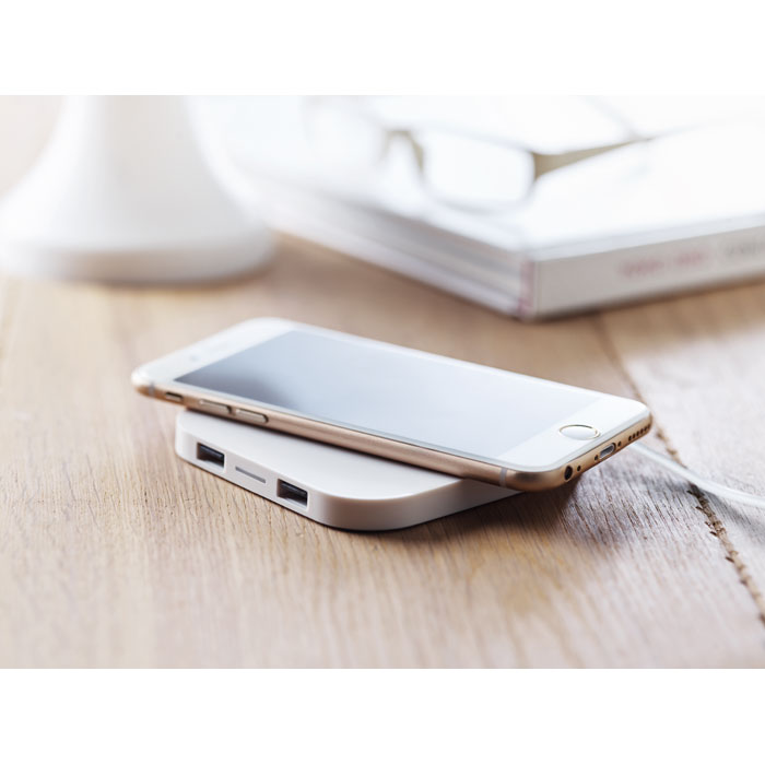 Wireless charging pad 5W Bianco item ambiant picture