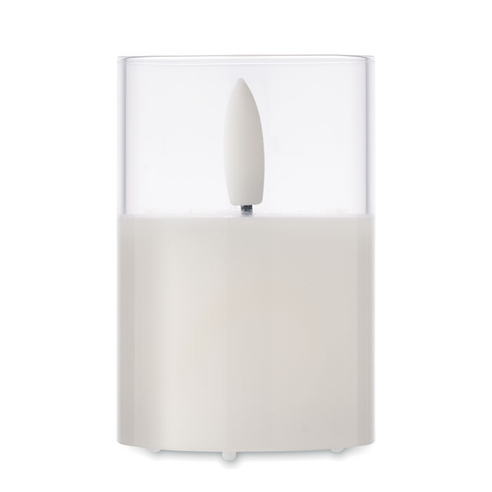 LED wax candle in glass holder Bianco item picture side