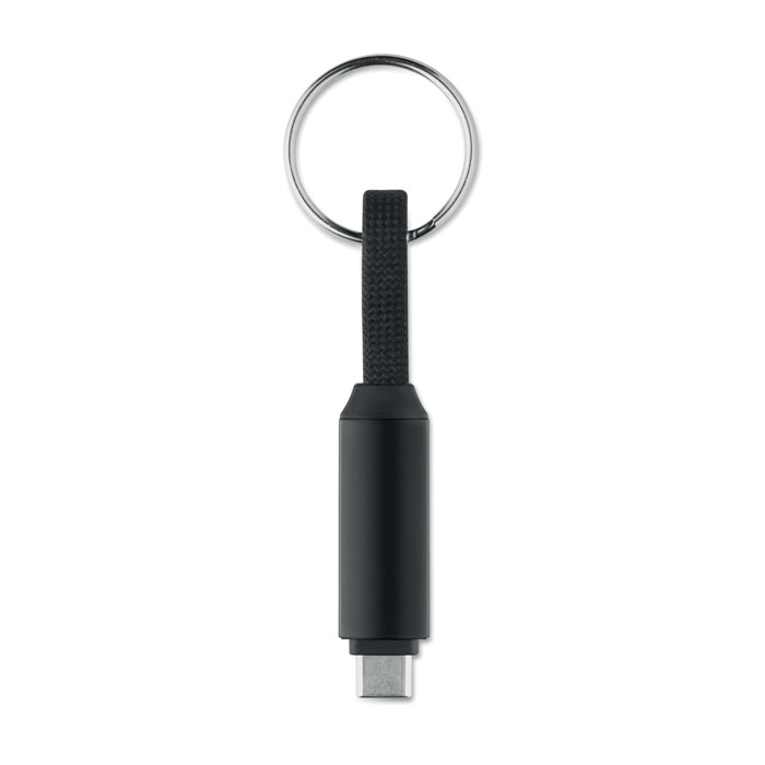60W charging cable keyring Nero item picture side