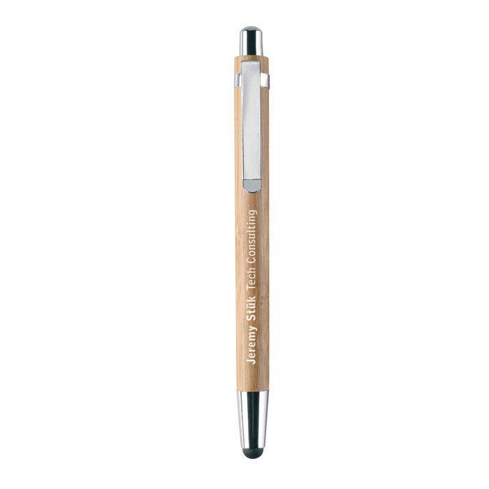 Bamboo pen and pencil set Legno item picture printed