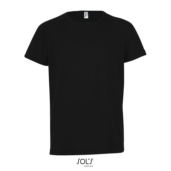 SPORTY KIDS T-SHIRT 140g black item picture front