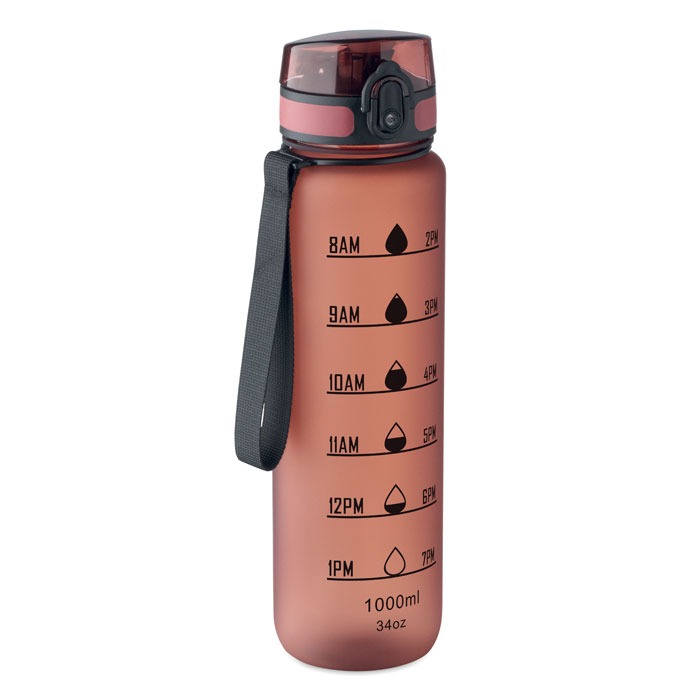 Sports water bottle RPET 1L Borgogna item picture front