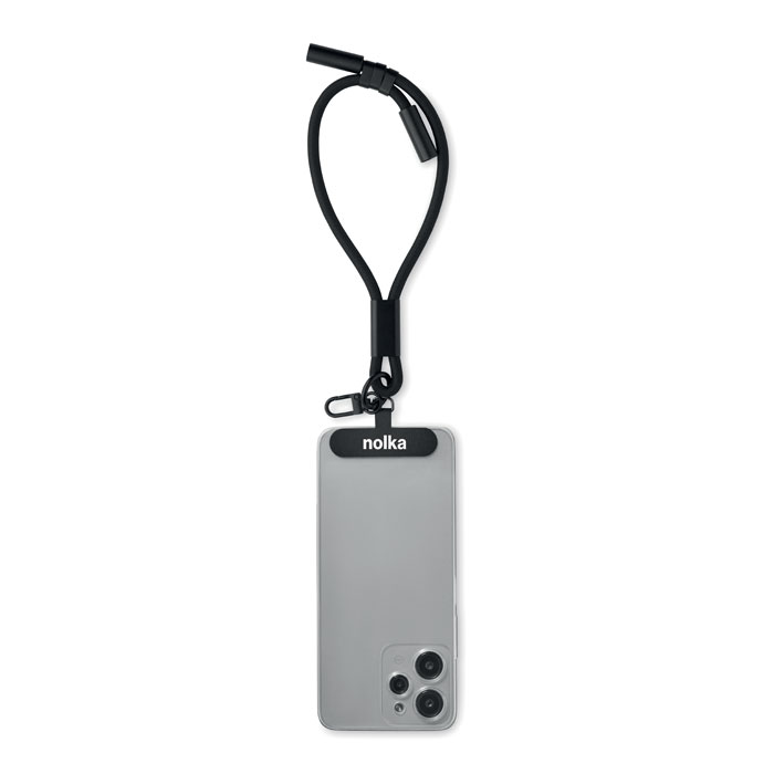 Charging phone wrist strap 60W Nero item picture printed