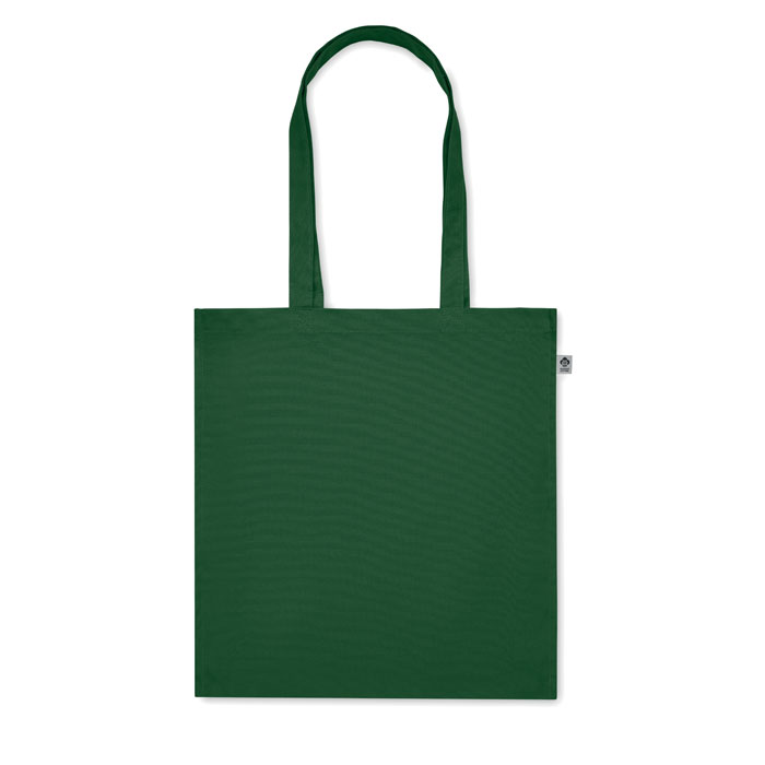 Shopper in cotone biologico Verde Scuro item picture back