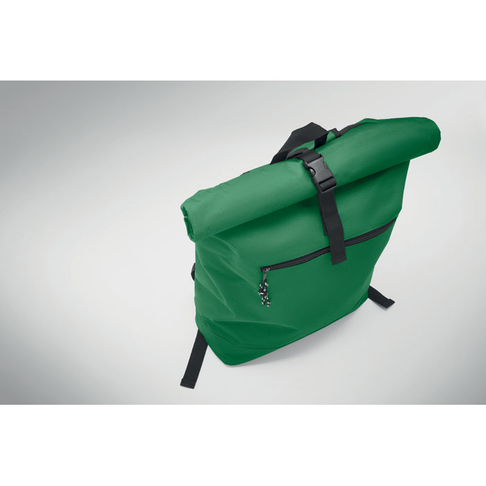 600Dpolyester rolltop backpack Verde Scuro item picture 6