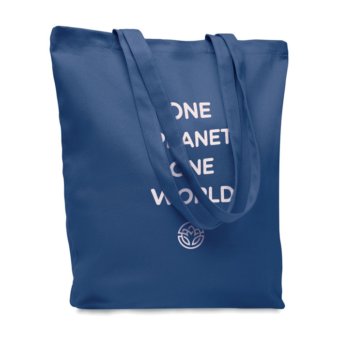 270 gr/m² Canvas shopping bag Blu item picture printed