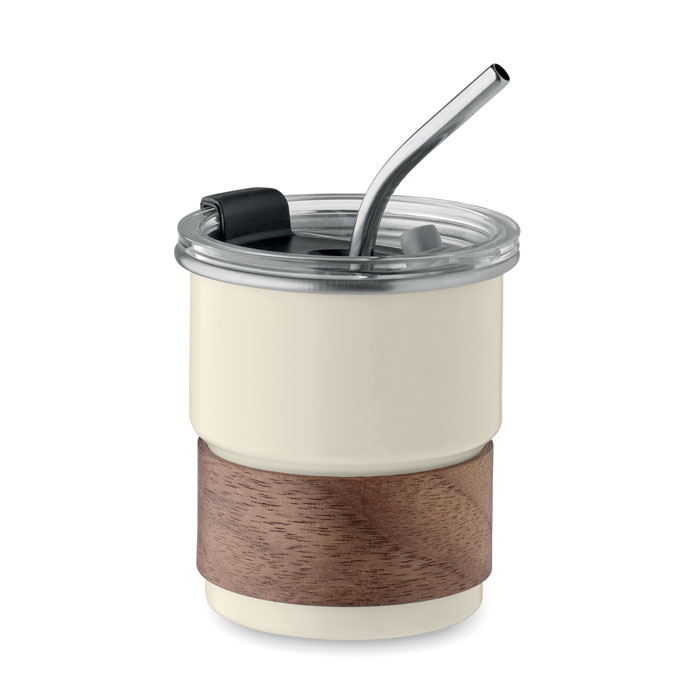 Single wall tumbler 260 ml Beige item picture front