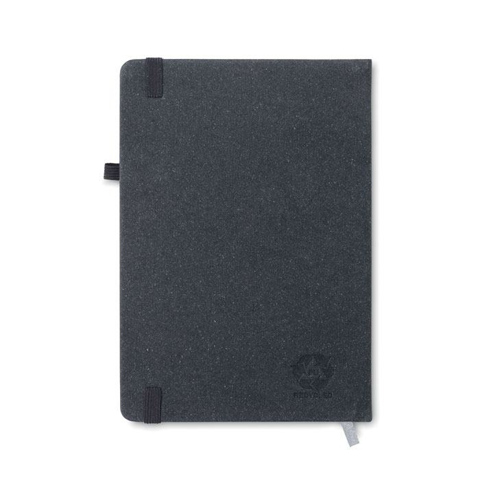 Recycled Leather A5 notebook Nero item picture back