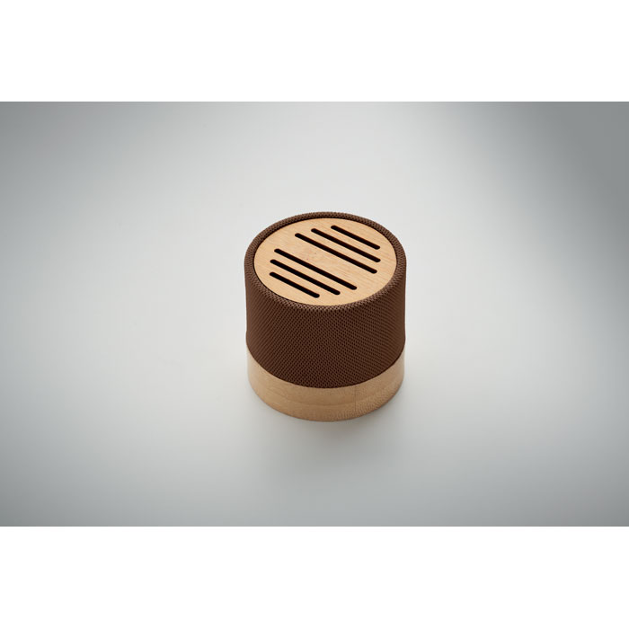 Bamboo RPET wireless speaker Cioccolato item detail picture