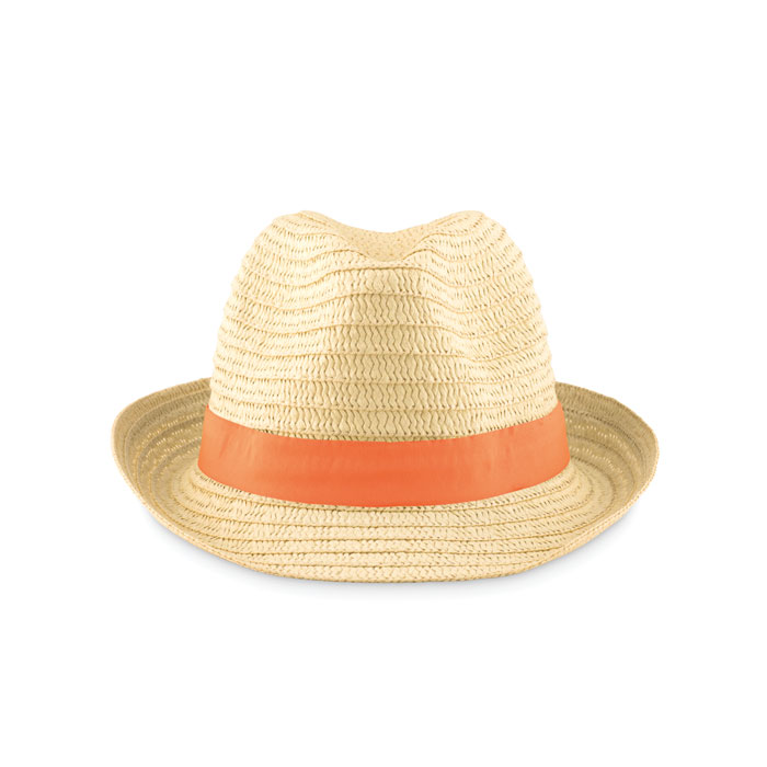 Paper straw hat Arancio item picture front