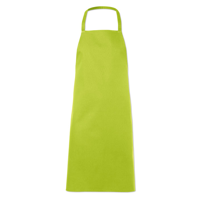 Kitchen apron in cotton lime item picture back