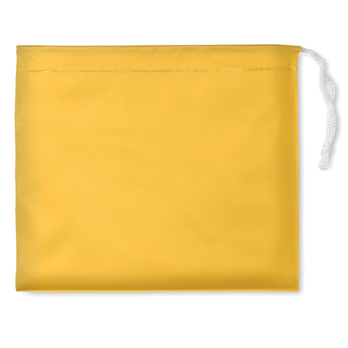 Raincoat in pouch yellow item picture front