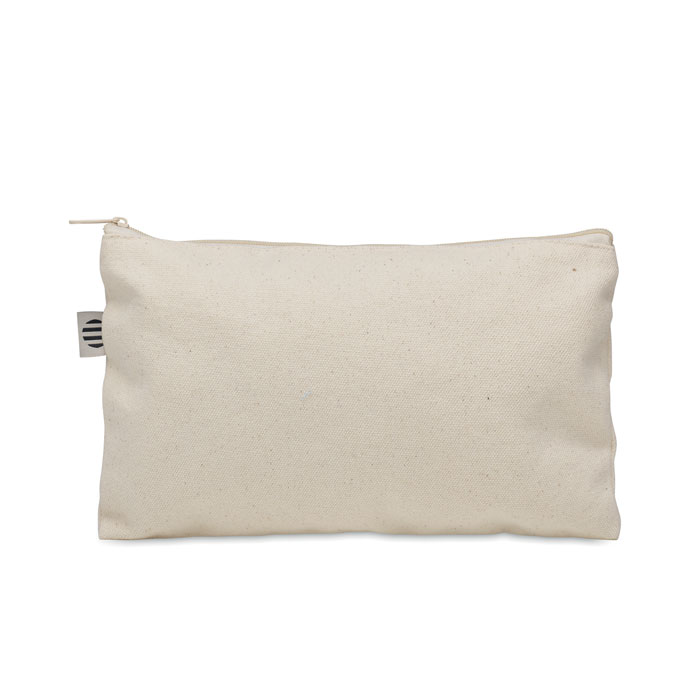 Cosmetic bag cotton 340 gr/m² Beige item picture side