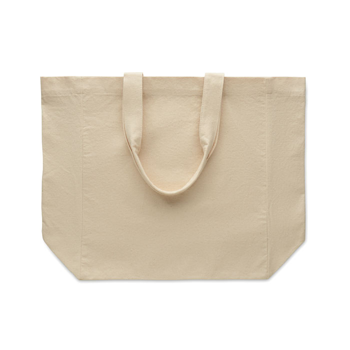 Shopper in cotone Beige item picture back