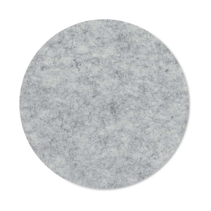 Round coaster in RPET felt Grigio item picture open