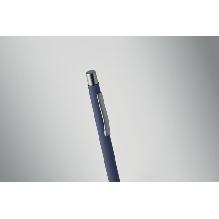 Recycled aluminium ball pen Francese Navy item detail picture