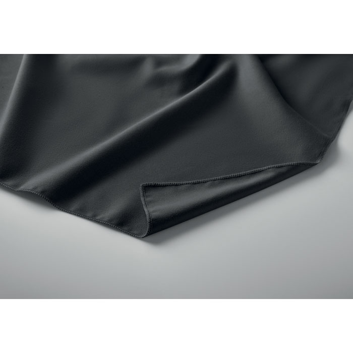 Asciugamano in microfibra Nero item detail picture