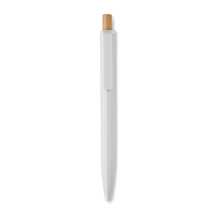 Penna a sfera in ABS riciclato Bianco item picture back