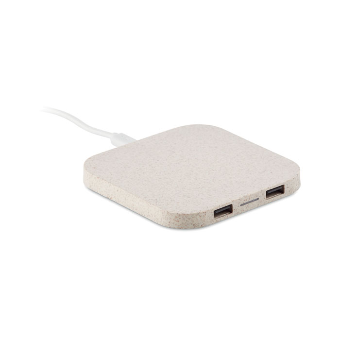 Hub charger wheat straw/ABS 5W Beige item picture front