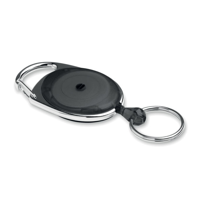 Retractable badge holder Nero item picture back