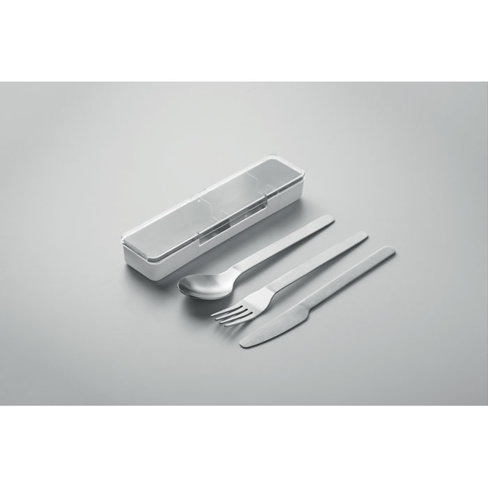 Set posate in acciaio inox Bianco item detail picture