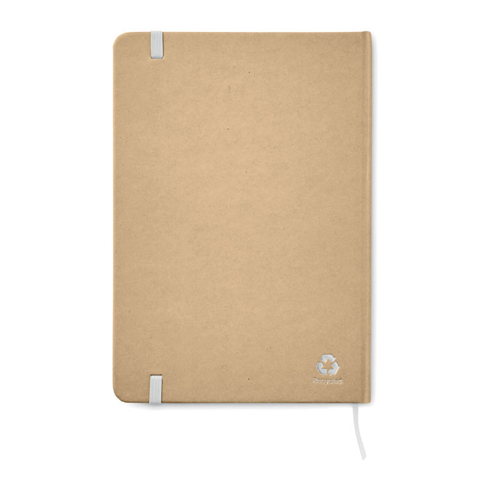 A5 recycled notebook 80 lined Bianco item picture back