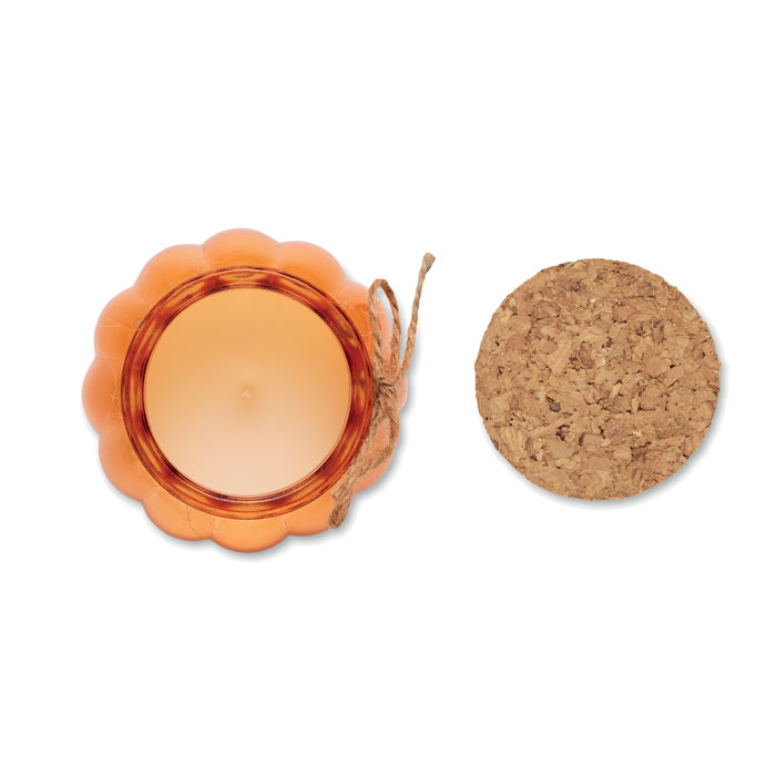 Candela vegetale vaniglia Arancio item picture open