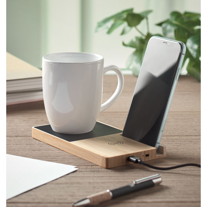 1Wireless charger mug warmer Legno item picture 5