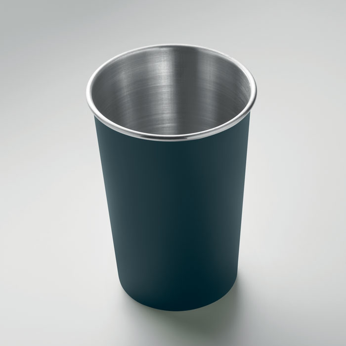 Recycled stainless steel cup Francese Navy item detail picture