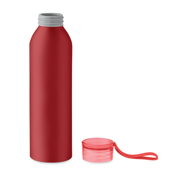 Recycled aluminum bottle Rosso item picture open