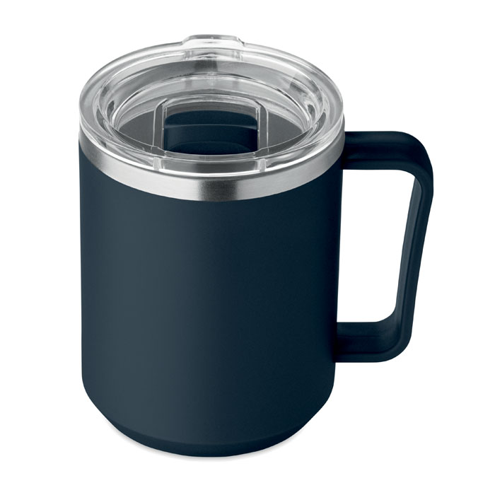 Double wall mug 400ml Francese Navy item picture back