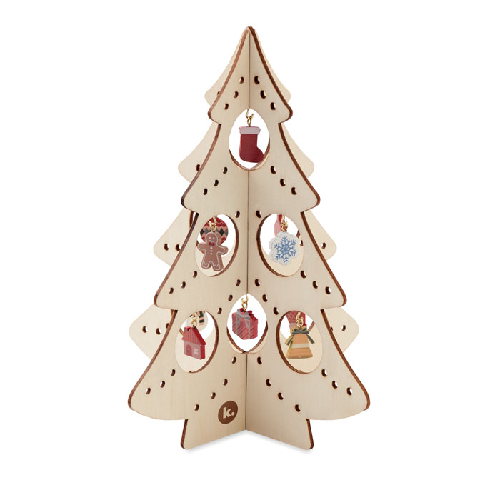Albero di Natale in legno wood item picture printed