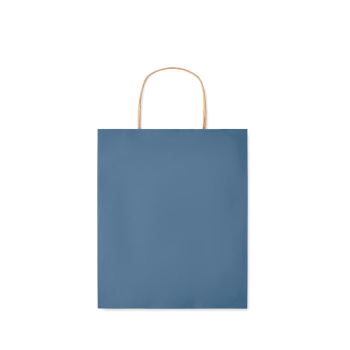 Small Gift paper bag 90 gr/m² Blu item picture back