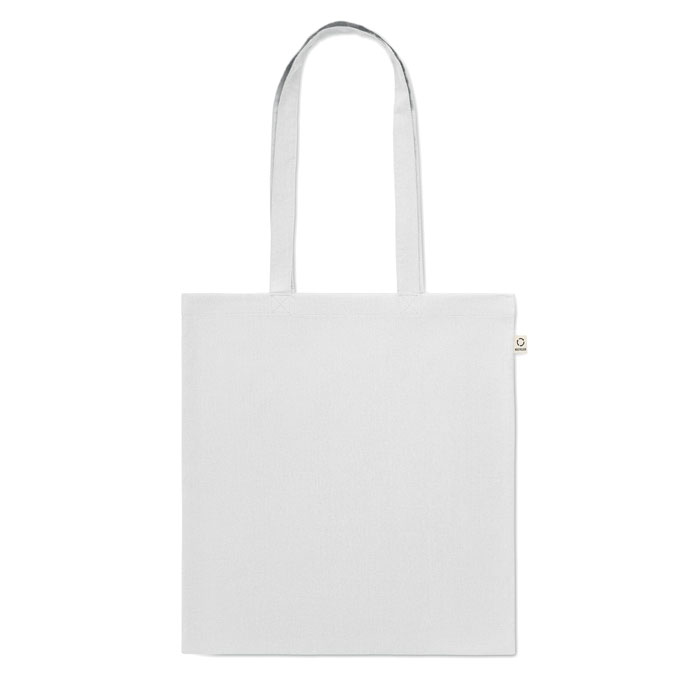 Shopper in cotone riciclato Bianco item picture back