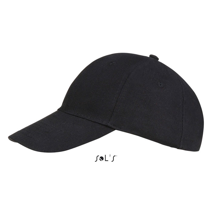 BUFFALO SIX PANEL CAP Nero item picture side