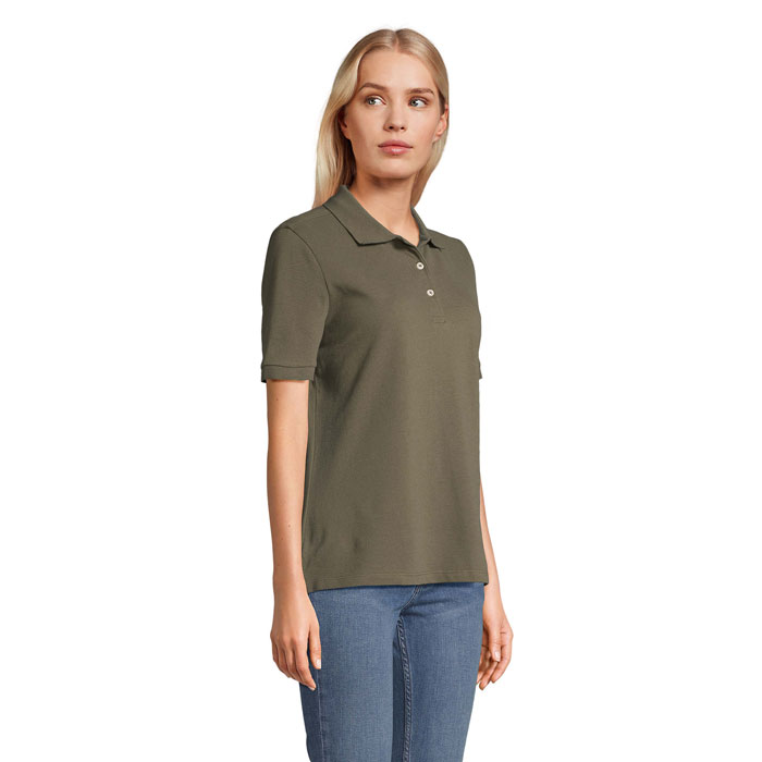 PACIFIC WOMEN POLO Army item picture side